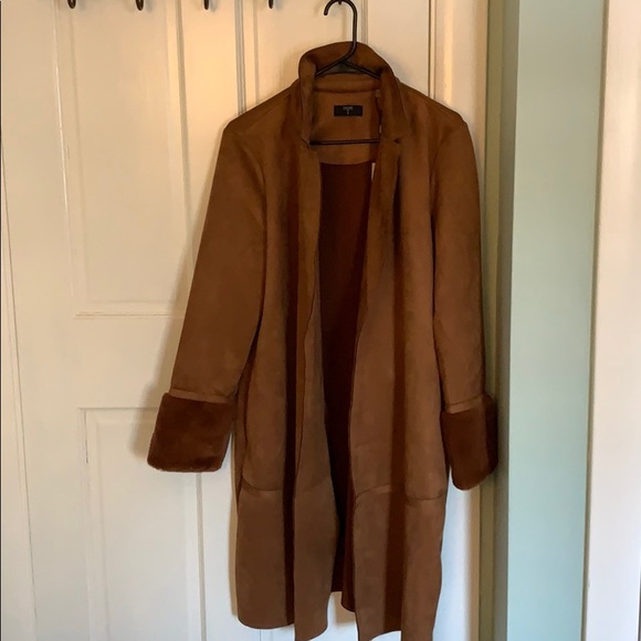 Tahari Jackets & Blazers - Tahari faux suede long jacket.